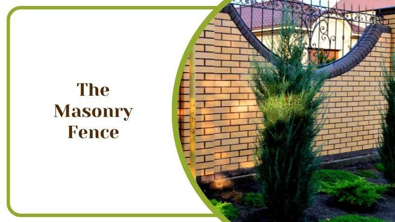 The Masonry Fence Stone and Wood Fence Combination Wall