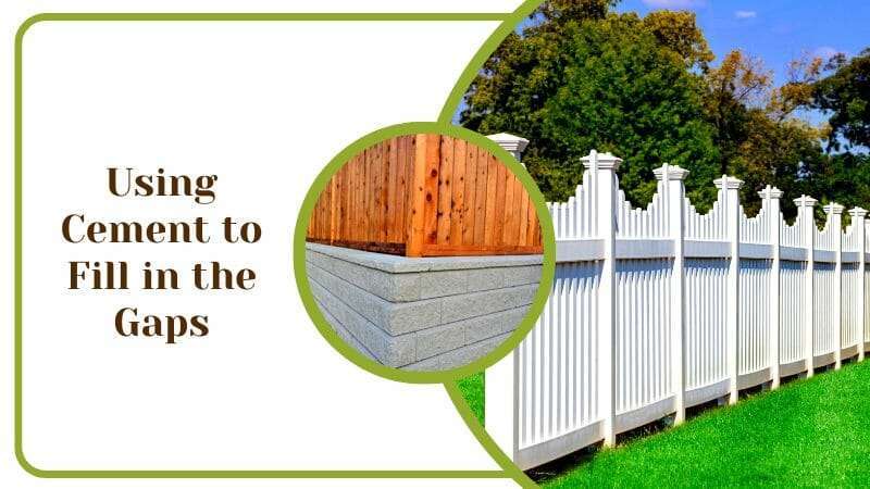 Using Cement to Fill in the Gaps in House Fences Outdoor Solution for Protection