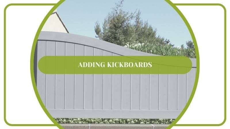 Vinyl Fence Gap Filler Ideas Adding Kickboards