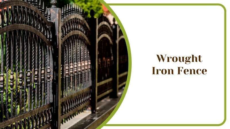 Wrought Iron Fence Heavy Metal Protector for Yards Houses and Buildings