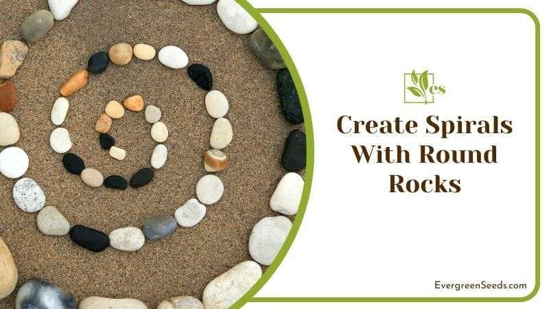 Create Spirals With Round Rocks