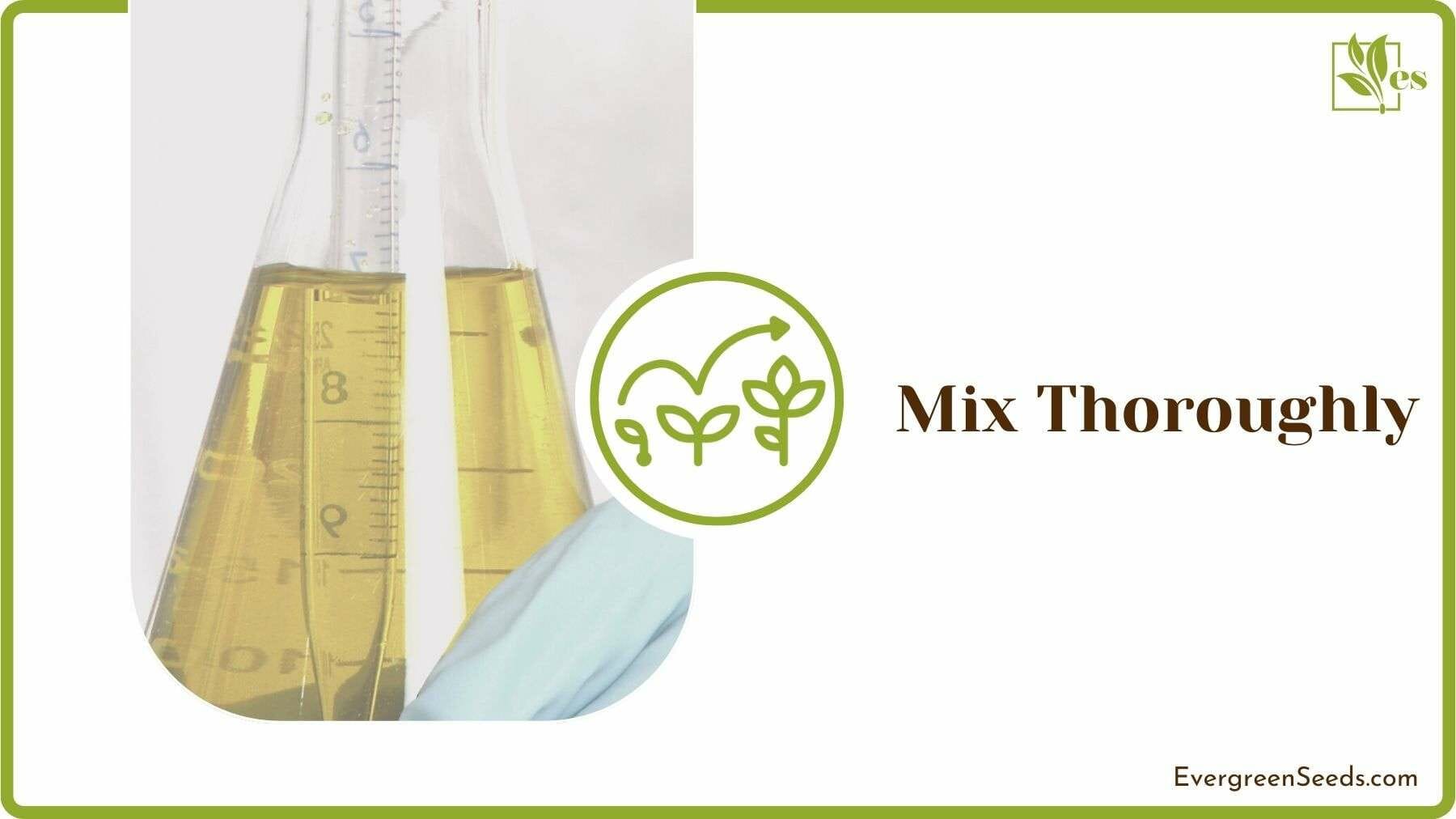 Mixing Neem Solution Thoroughly