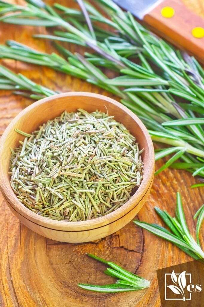 Dry Rosemary in a table