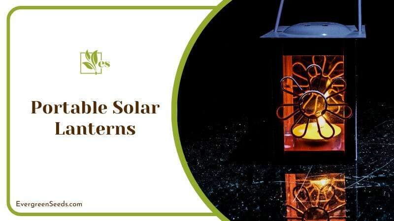 Portable Solar Lanterns for Backyard Fence