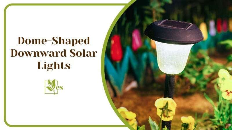 Dome Shaped Downward Solar Lights for the Garden or Home Mobile and Eco Friendly Options