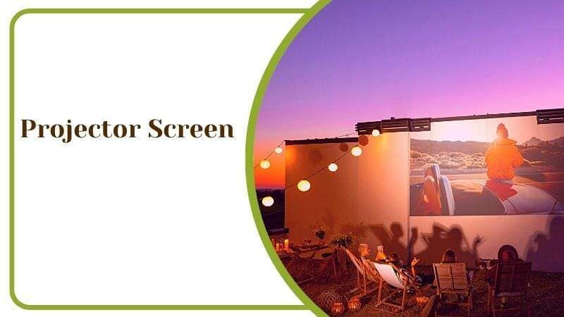 Hide Unsightly Fence With a Projector Screen