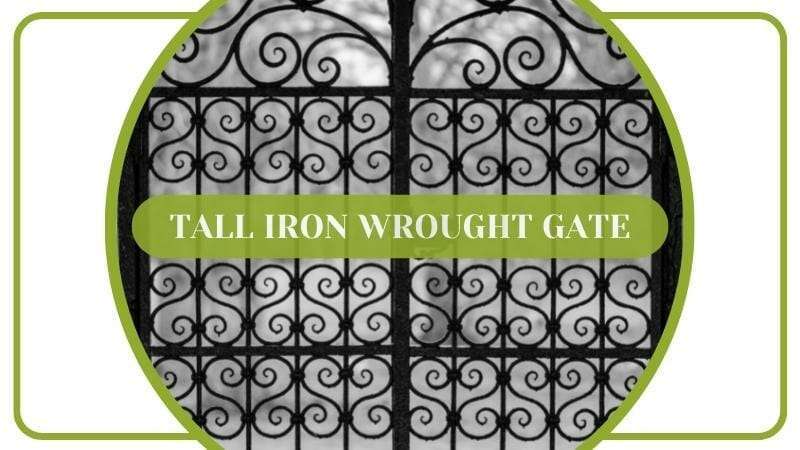 Tall Iron Wrought Gate